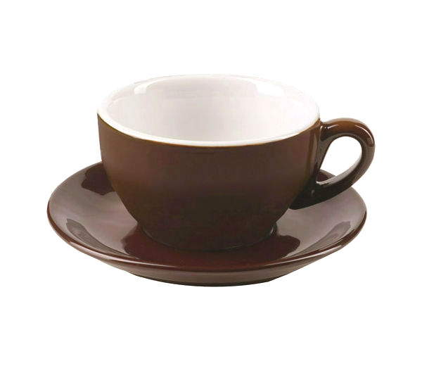 "MILANO" Cappuccino Cups (IPA) 204ml - dark brown